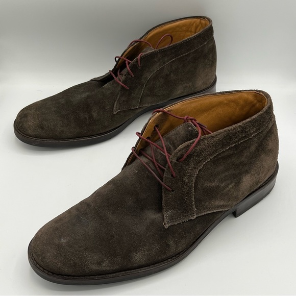 men’s johnston & murphy brown suede chukka boots